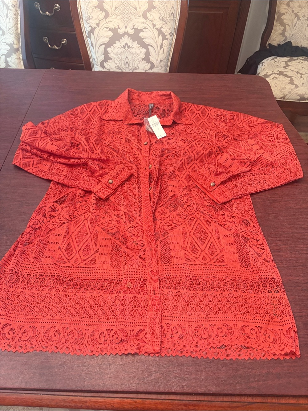 By Anthropologie lace swim cover-up - Picture 6 of 10